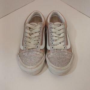 Vans Old Skool Pink Glitter 11c